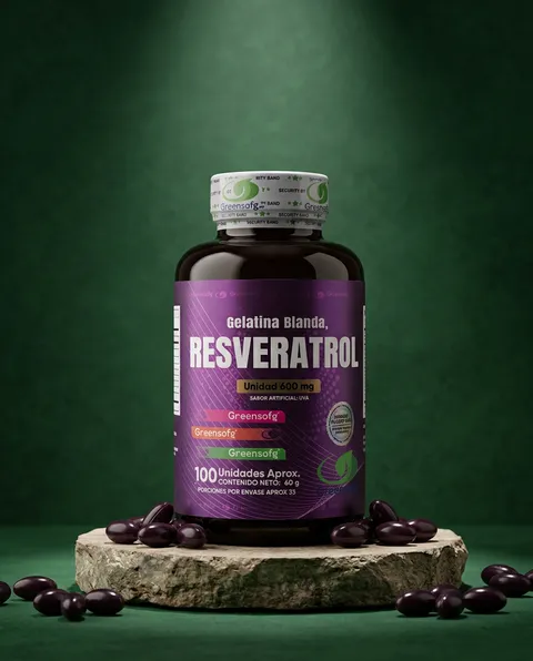 Cápsulas de resveratrol