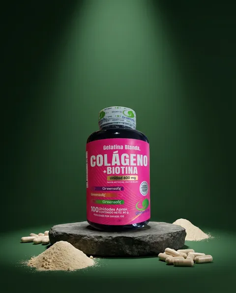 Colágeno con biotina en cápsulas