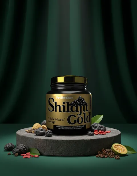 Resina de shilajit con maca