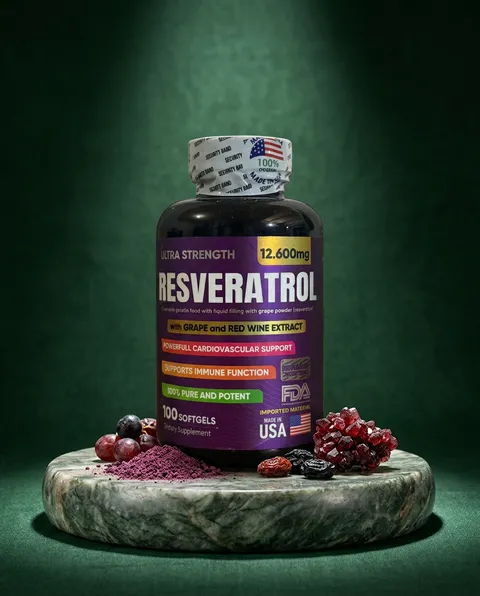 Resveratrol en cápsulas blandas