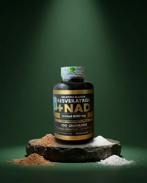 Resveratrol y NAD en cápsulas