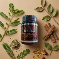 Cápsulas de chancapiedra con sus ingredientes naturales alrededor