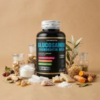 Glucosamina con condroitina con sus ingredientes naturales alrededor